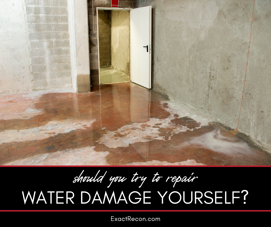 Should You Try to Repair Water Damage Yourself