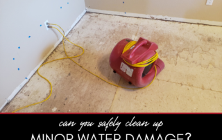 How to Safely Clean Up Minor Water Damage