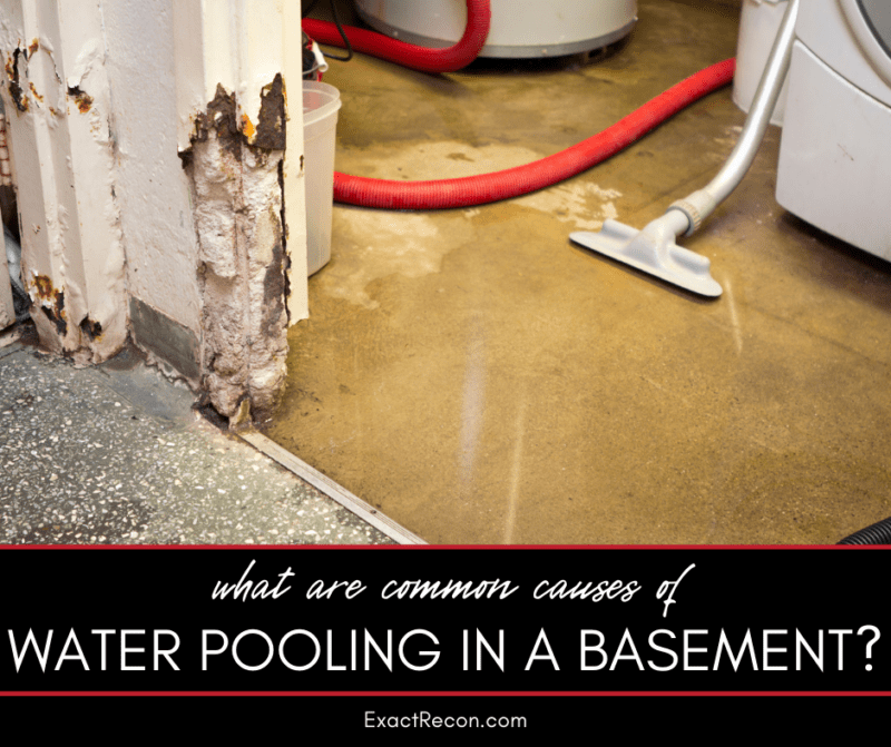 What Are Common Causes of Water Pooling in a Basement? Exact Recon