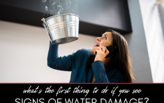 What's the First Thing You Should Do if You Spot Signs of Water Damage in Your Home