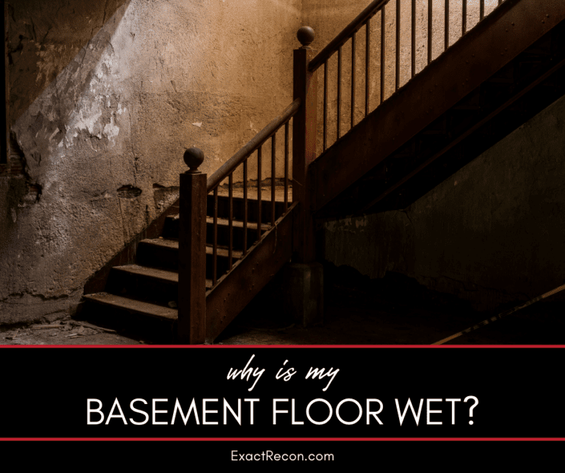 Why is My Basement Floor Wet? Exact Recon Restoration