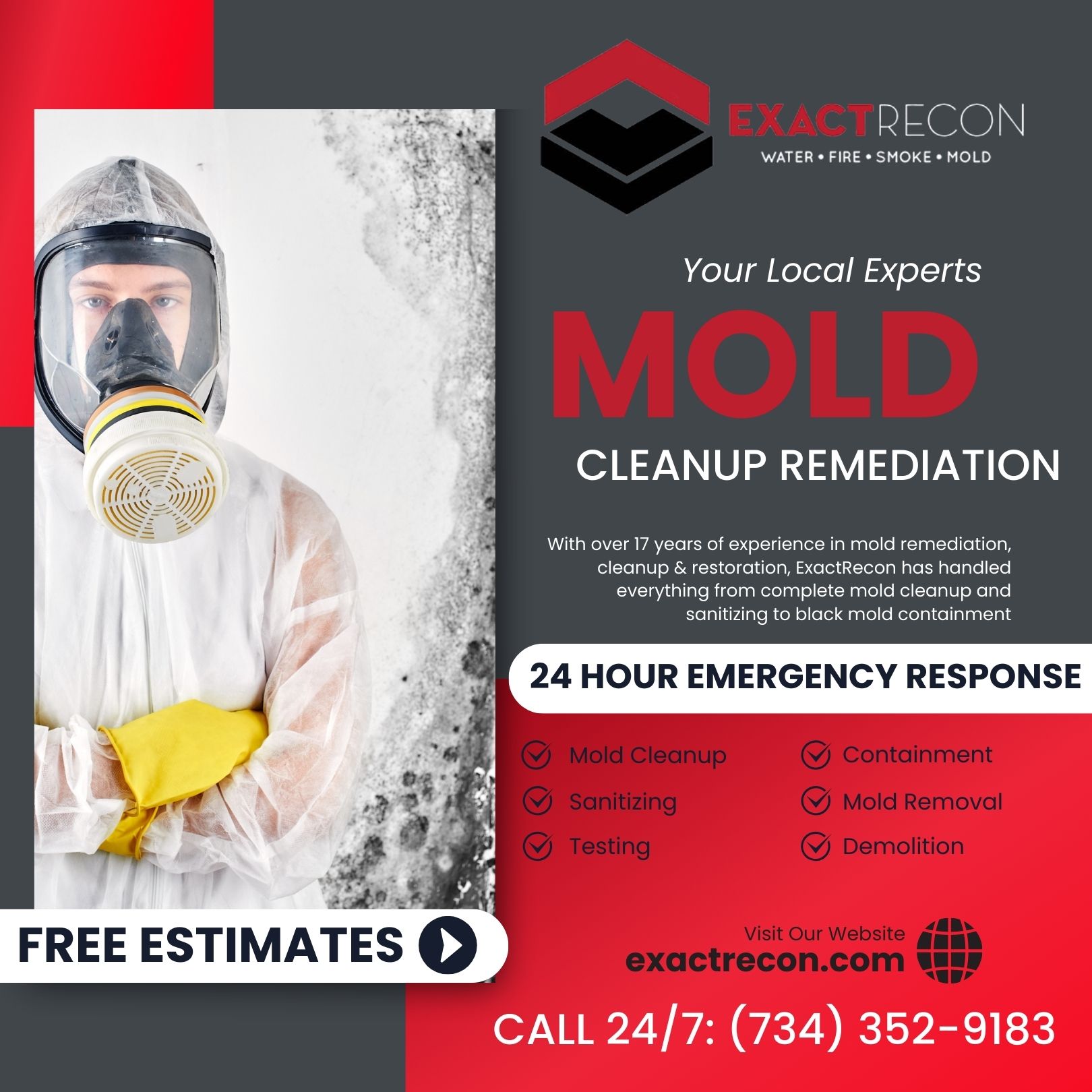 Mold Cleanup Remediation in Jackson and Washtenaw County