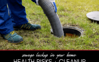 Sewage Backup in Your Home: Health Risks and Cleanup Procedures