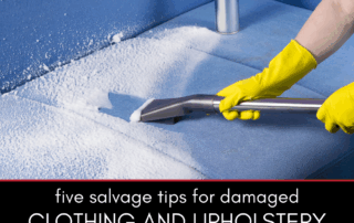 Fire Salvage Tips for Damaged Clothing and Upholstery
